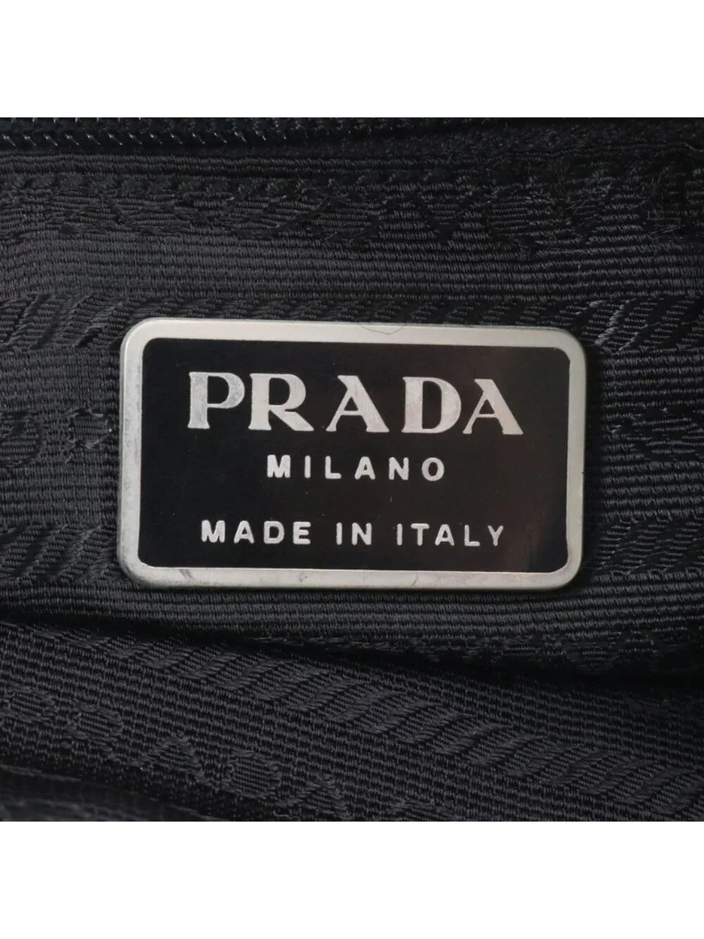 Prada Tessuto Nylon Triangle Logo Leather Shoulder Bag Crossbody Messenger